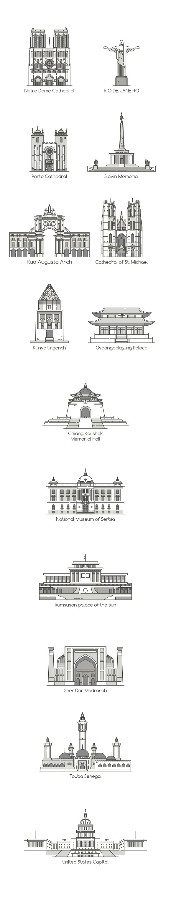 World's Famous Landmarks in Illustrations - product preview 6
