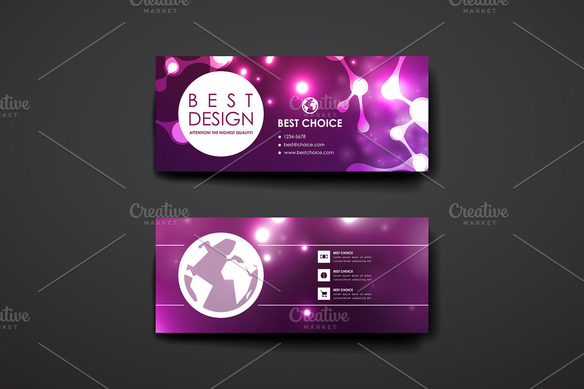 Banners in abstract style in Card Templates - product preview 8