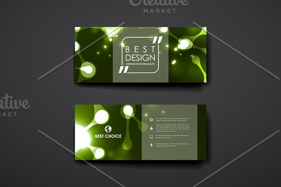 Banners in abstract style in Card Templates - product preview 1