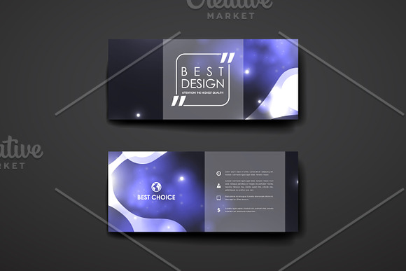 Banners in abstract style in Card Templates - product preview 2