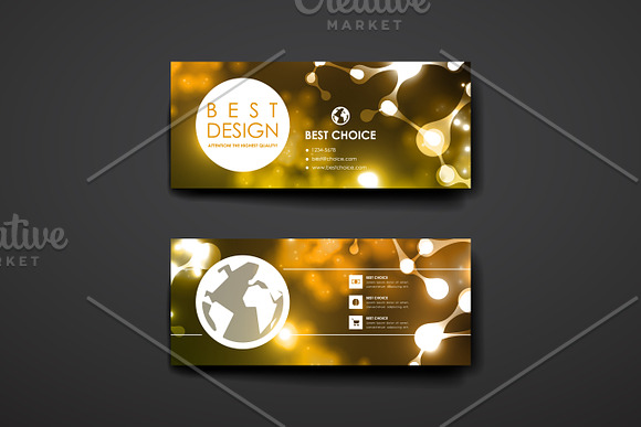 Banners in abstract style in Card Templates - product preview 3