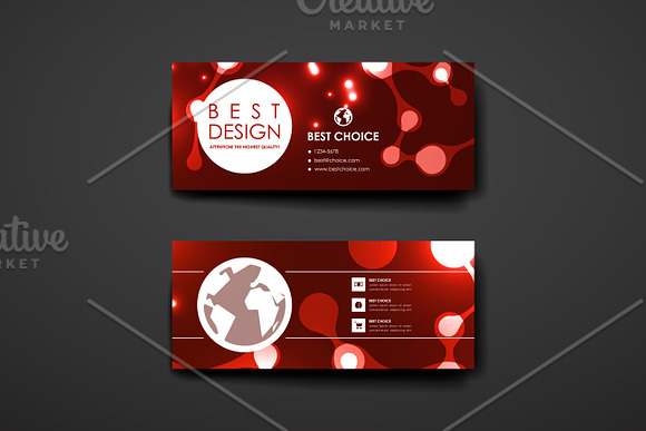 Banners in abstract style in Card Templates - product preview 4