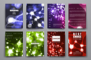 Brochures in neon molecule structure