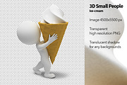 3D Small People - Ice-cream