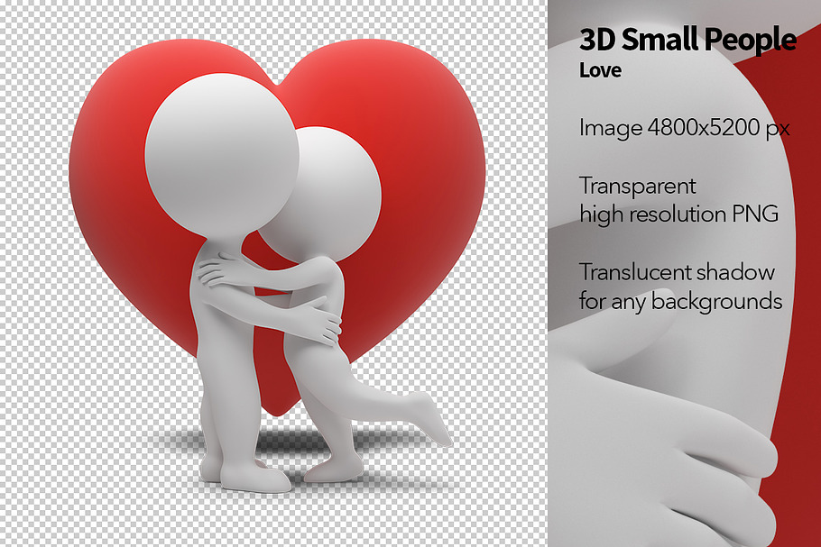 3D Small People - Love in Illustrations - product preview 8