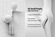 3D Small People - Help to the Friend