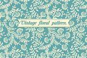 Vintage floral seamless pattern.