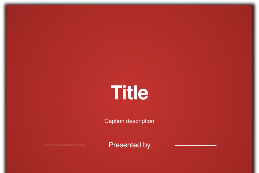 Bold Red Statement in Keynote Templates - product preview 8