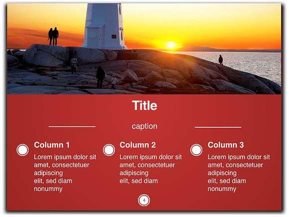 Bold Red Statement in Keynote Templates - product preview 2