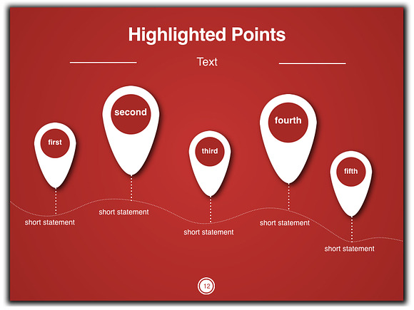Bold Red Statement in Keynote Templates - product preview 7