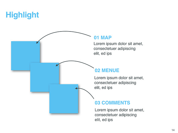 Minimalist Blue Template in Keynote Templates - product preview 13