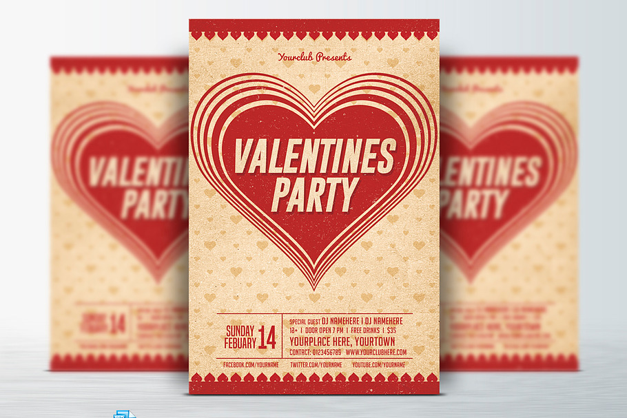 Valentines Day Flyer in Flyer Templates - product preview 8