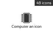 Computer an icon