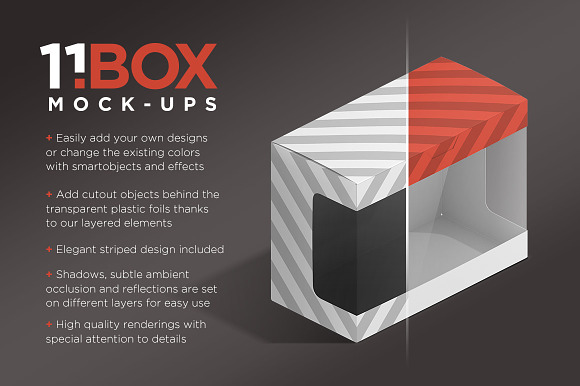 11 Box Isometric Package Mockups in Product Mockups - product preview 3