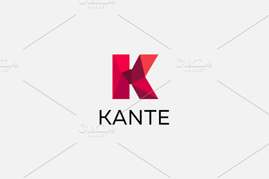 Polygon letter K logo. Colorful font in Logo Templates - product preview 8