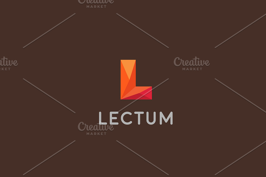 Polygon letter L logo. Colorful font in Logo Templates - product preview 8