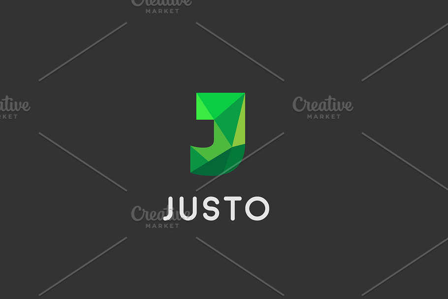 Polygon letter J logo. Colorful font in Logo Templates - product preview 8