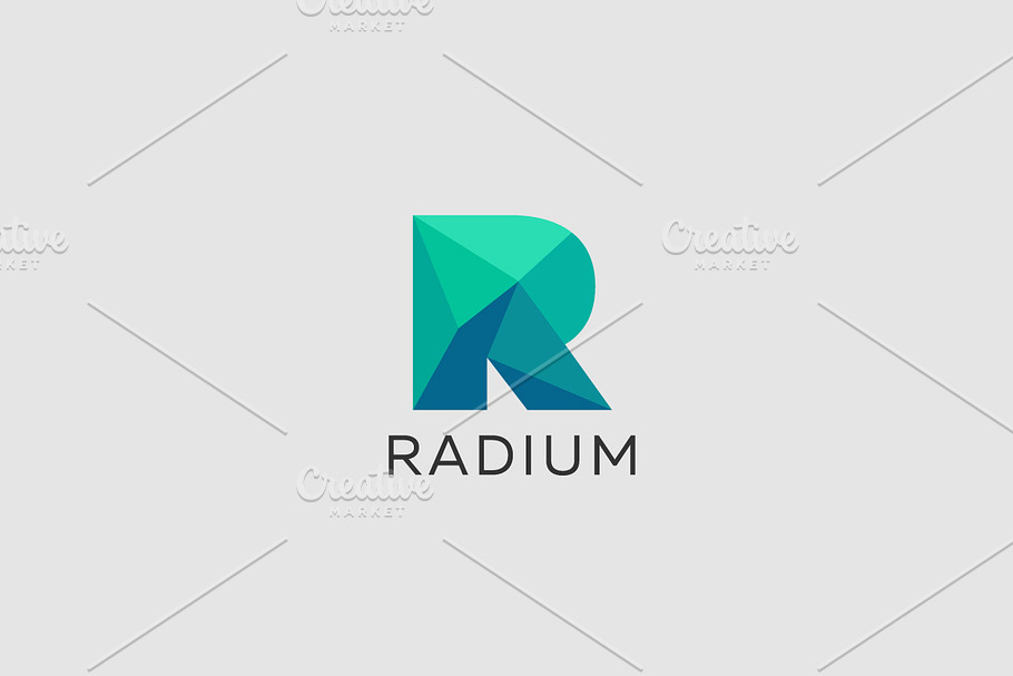 Polygon letter R logo. Colorful font in Logo Templates - product preview 8