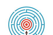 target in maze