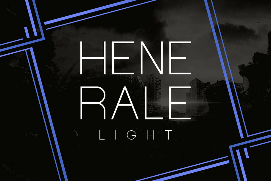Henerale Light in Display Fonts - product preview 8