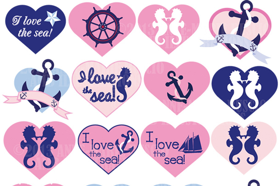 Nautical Clipart, AMB-117 in Illustrations - product preview 8