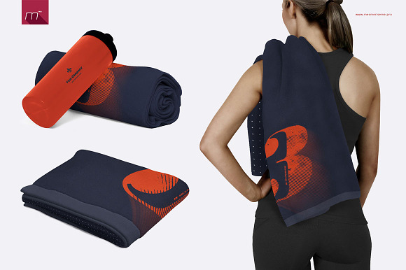 Gym Towel Mock-up in Product Mockups - product preview 1