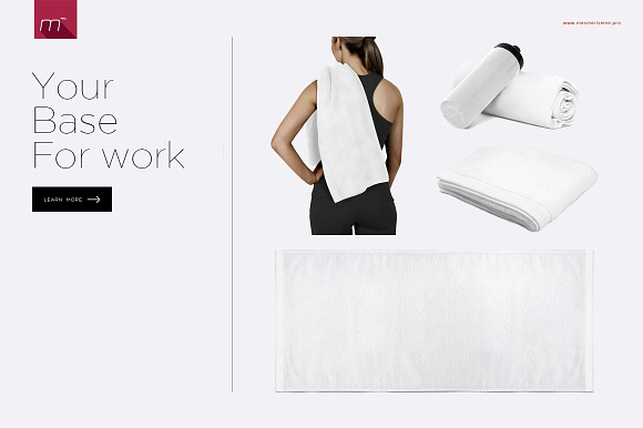Gym Towel Mock-up in Product Mockups - product preview 3