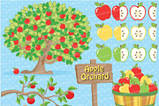 Apple Orchard Clipart, AMB-138