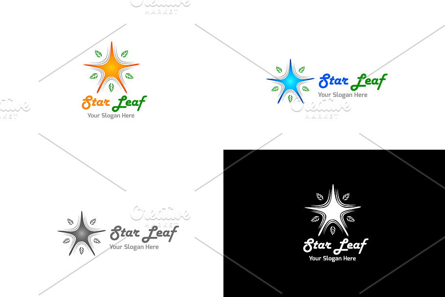 Star Leaf Logo in Logo Templates - product preview 8