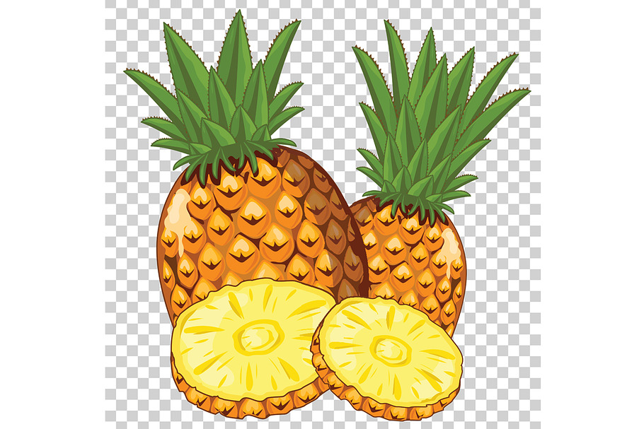 Pineapple Isolated, Vector. in Illustrations - product preview 8