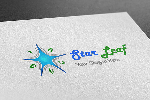 Star Leaf Logo in Logo Templates - product preview 2