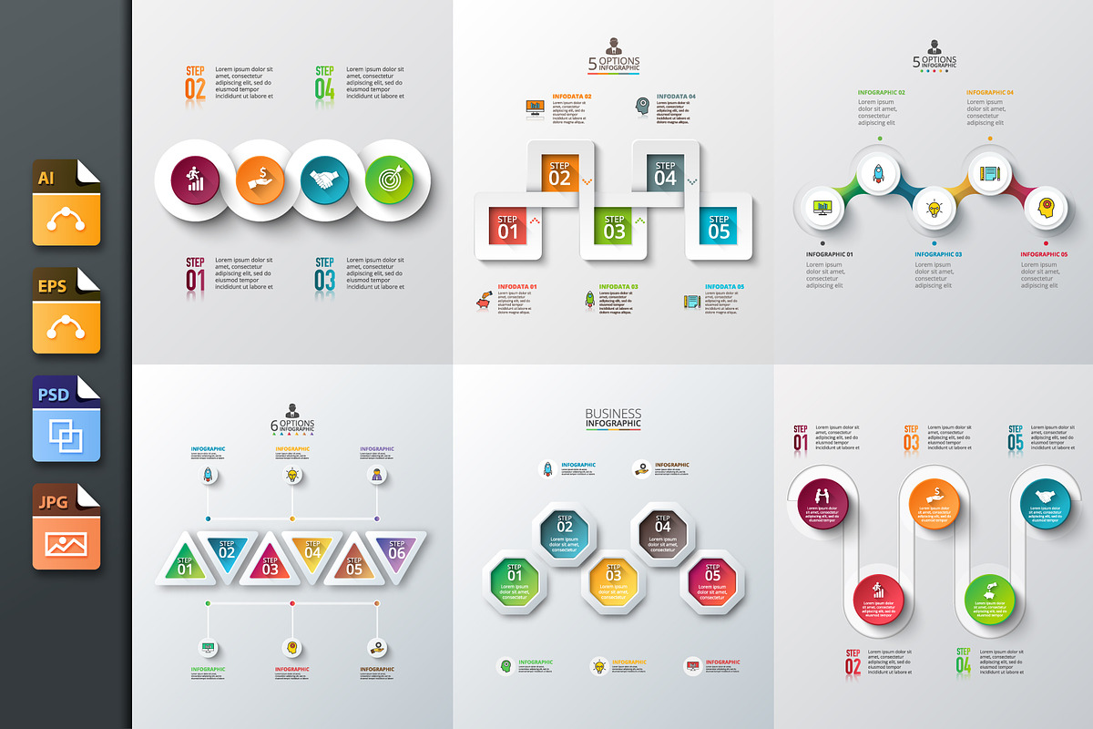 Diagrams for business infographic v4 in Presentation Templates - product preview 8