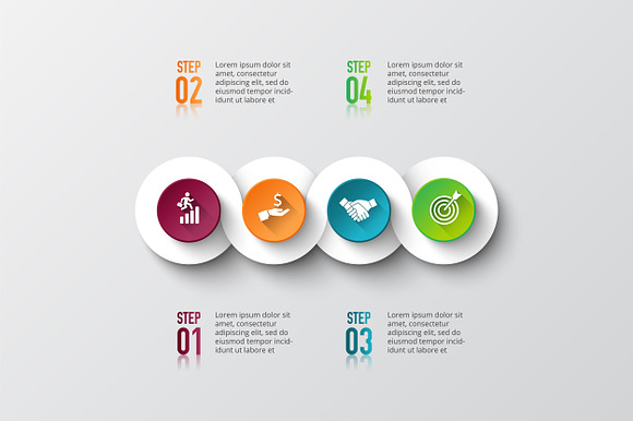 Diagrams for business infographic v4 in Presentation Templates - product preview 2
