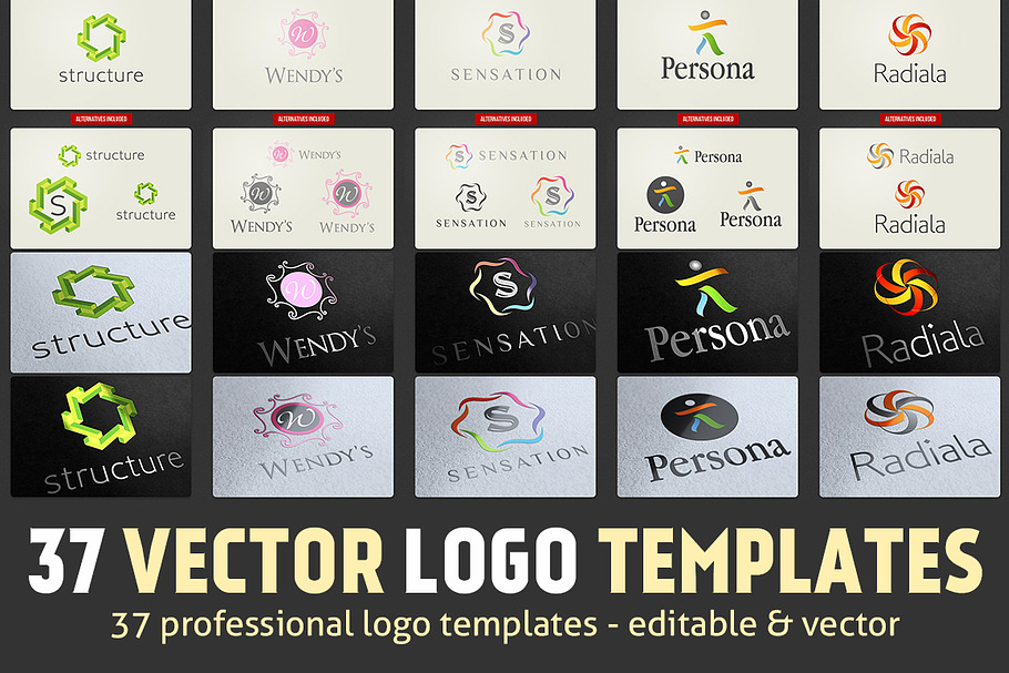 37 Vector Logo Templates in Logo Templates - product preview 8