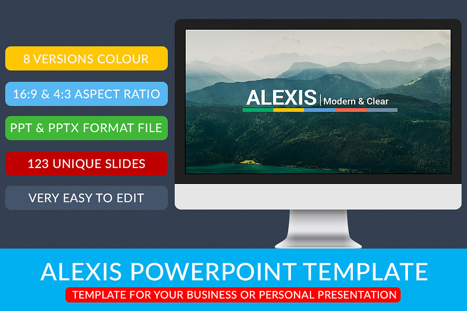 Alexis Powerpoint Template in PowerPoint Templates - product preview 8