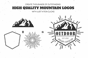 Mountain Outdoor Vintage Logo Kit