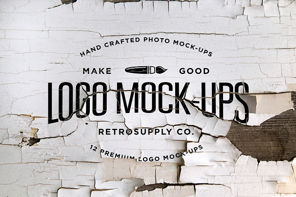 12 Vintage Logo Mock-ups in Branding Mockups - product preview 3