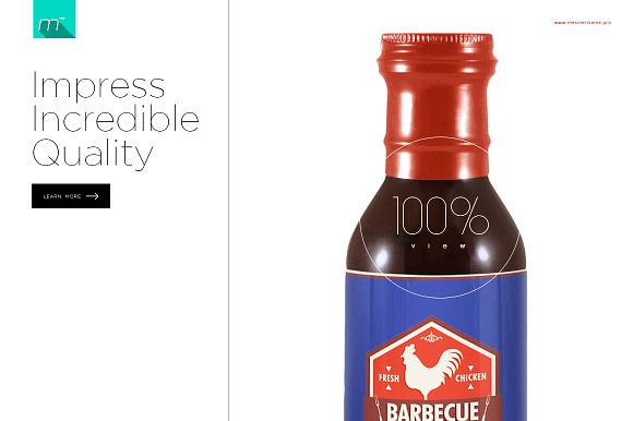 BBQ Sauce Bottles Mock-up in Product Mockups - product preview 4