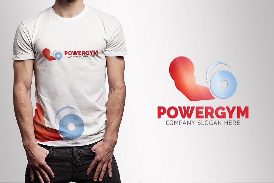 Power GYM Logo in Logo Templates - product preview 8
