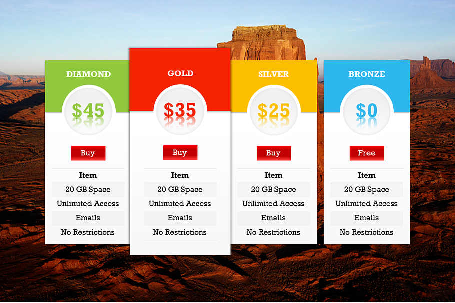 Pricing Tables 2 PowerPoint Template in PowerPoint Templates - product preview 8