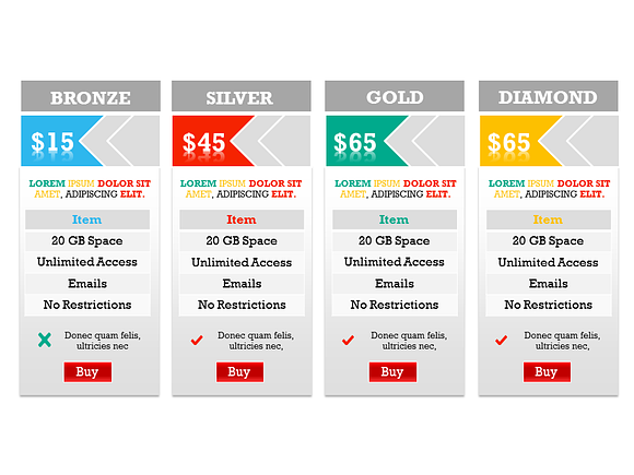 Pricing Tables 2 PowerPoint Template in PowerPoint Templates - product preview 4