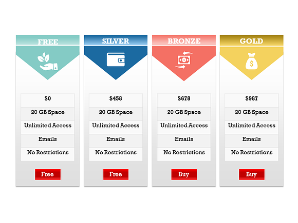 Pricing Tables 2 PowerPoint Template in PowerPoint Templates - product preview 6