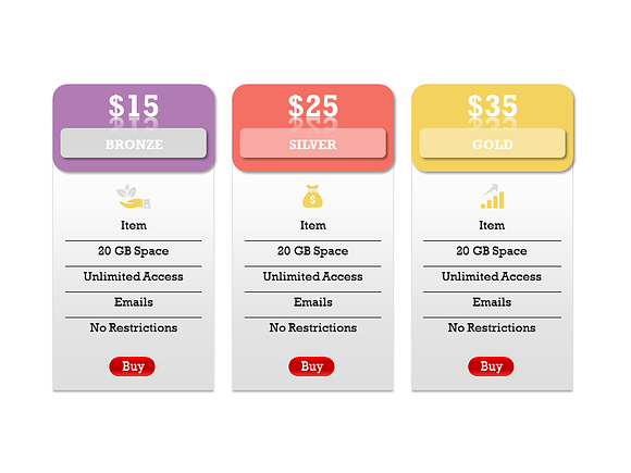 Pricing Tables 2 PowerPoint Template in PowerPoint Templates - product preview 7