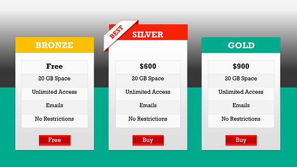 Pricing Tables 2 PowerPoint Template in PowerPoint Templates - product preview 13