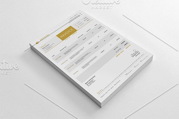 Clean Invoice in Stationery Templates - product preview 1