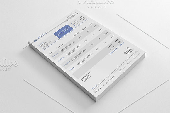 Clean Invoice in Stationery Templates - product preview 2