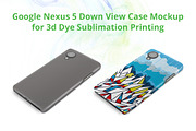 Nexus 5 3d Case Down Mock-up