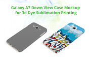 Galaxy A7 3d Case Down Mock-up