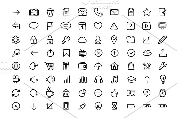 80 UI icons in UI Icons - product preview 1