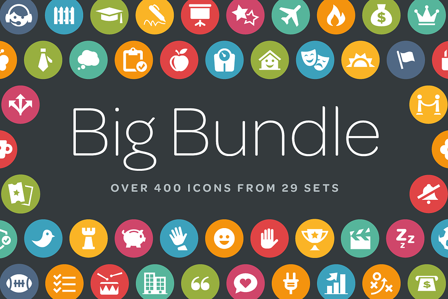 Circle Icons Bundle in Circle Icons - product preview 8